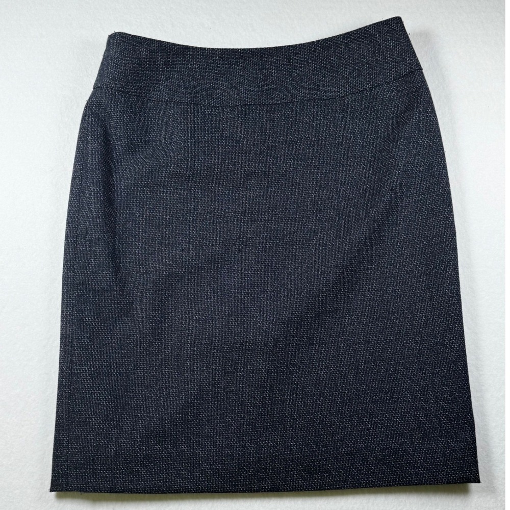 Anne Klein Stretch Pencil Skirt Women's 4P Petite Textured Career Office Skirt